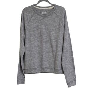 Rag & Bone Standard Issue Mens XL Heather Gray Raglan Crewneck Sweatshirt